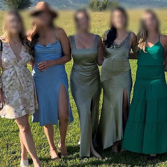 Bec + Bridge Square Neck Maxi Dress with Slit - Picture 3 of 5